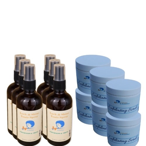 Pack of 6 spray and 6 scrubs