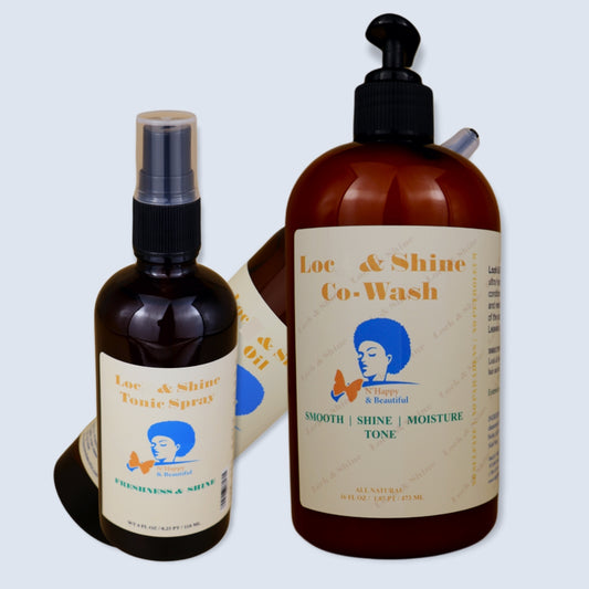 Loc & Shine Set / Natural & organic hair care products for locs