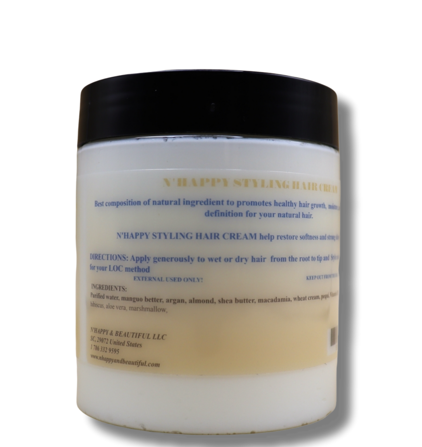 Styling Hair cream / Wholesale / Private Label 8 oz container