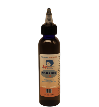 Marabou Moisturizing & Growth Oil 4 oz bottles, Wholesale / Private Label